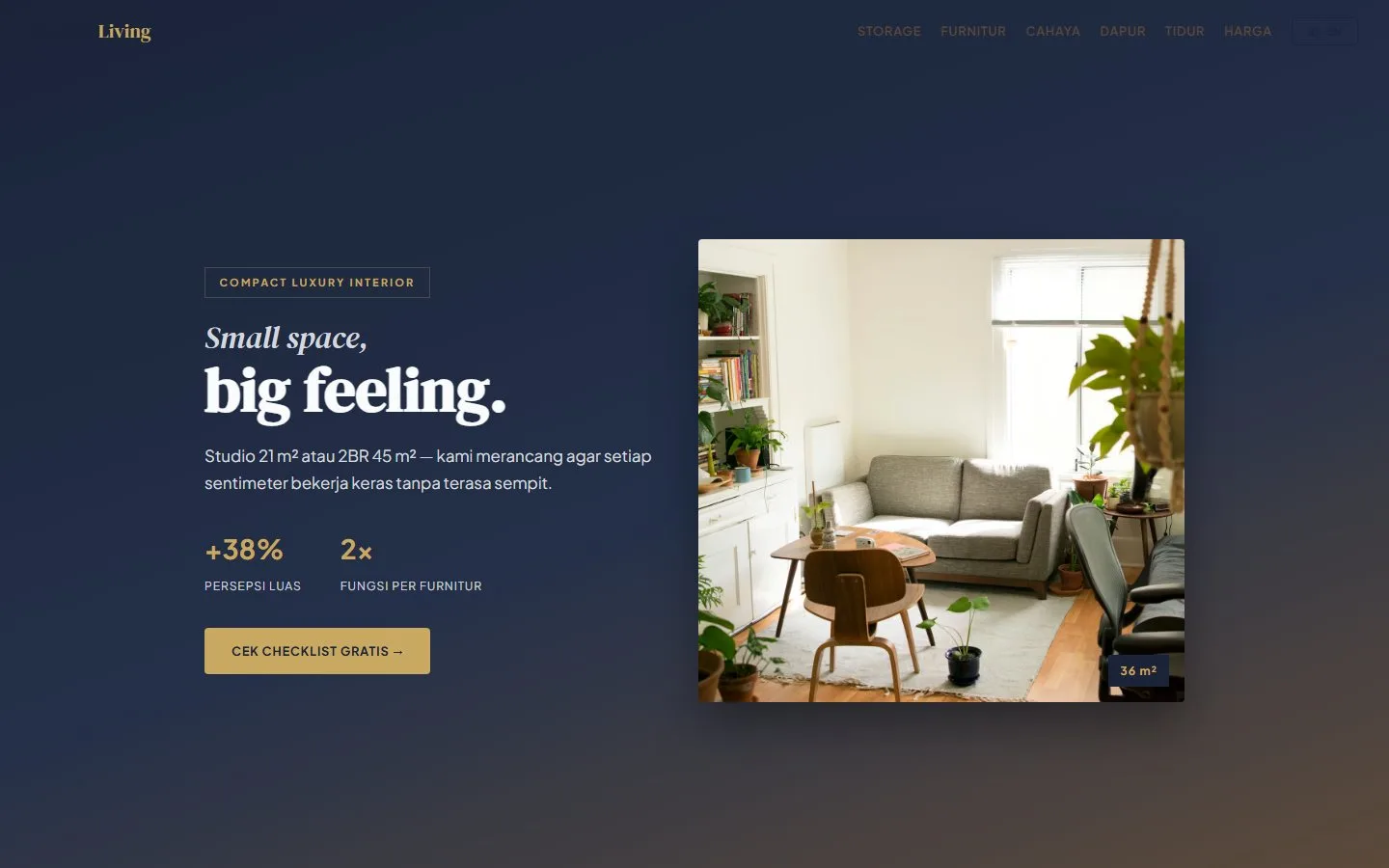 Modulo Living — Small Apartment Interior