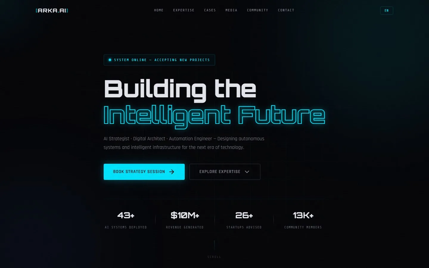 Cyber Minimal Personal Brand
